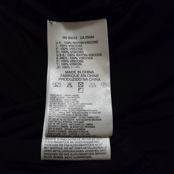 Diesel Black Sleeveless Ruffle Hem Tie Neck Top Womens Size S - Picture 7 of 8